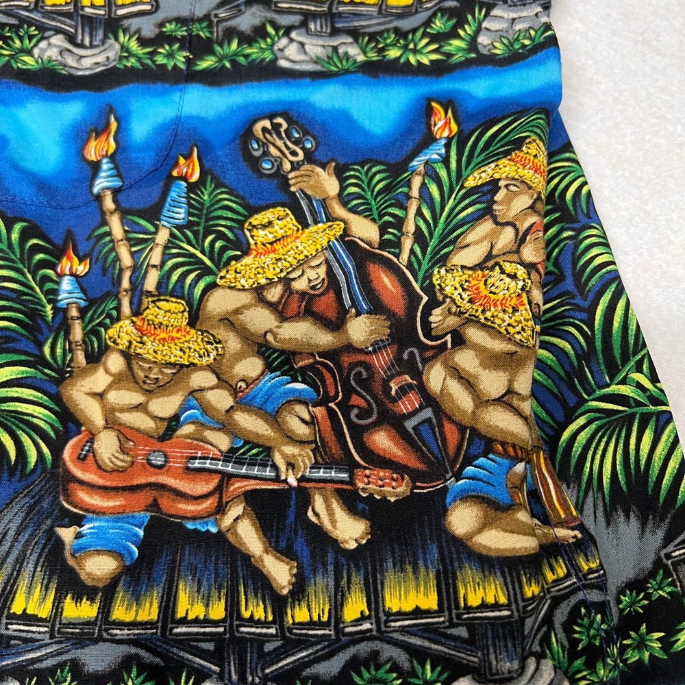 Vintage Reyn Spooner Detrich Varez Men’s XL Musicians Hawaiian Aloha Shirt EUC - Picture 6 of 6